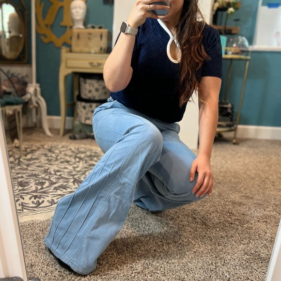 RARE Vintage 60/70s Levi’s for Gals Flare Bell Bottom Denim Jeans - Picture 11 of 16